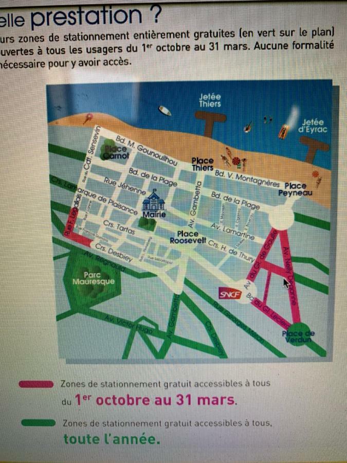 Апартаменты Le Central Plage - Commerce - Marche A 2 Pas Аркашон Экстерьер фото